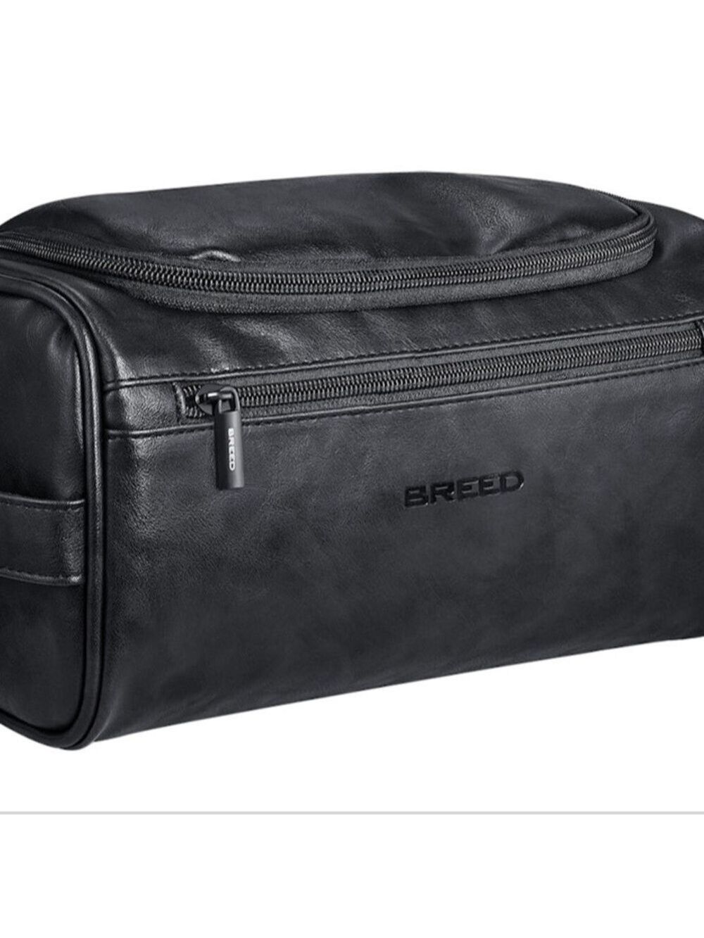 BREED LEATHER TRAVEL DOPP KIT BLACK
